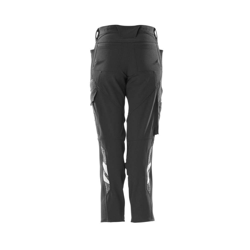 Calças femininas, DIAMOND, bolsos nos joelhos, calças elásticas
