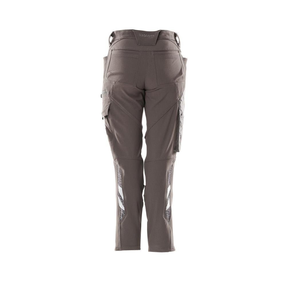 Calças femininas, DIAMOND, bolsos nos joelhos, calças elásticas