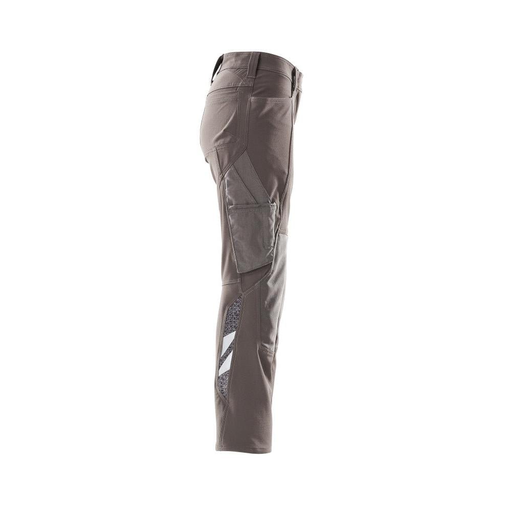 Calças femininas, DIAMOND, bolsos nos joelhos, calças elásticas