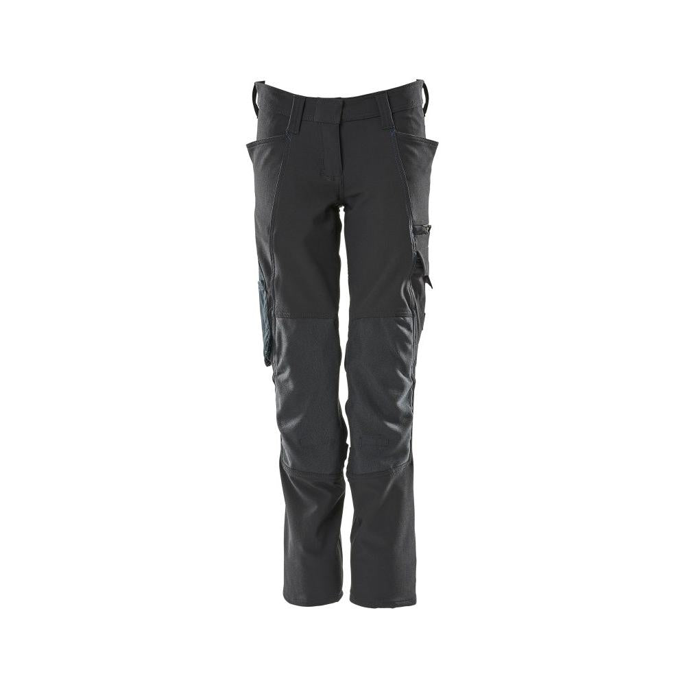 Calças femininas, PEARL, bolsos nos joelhos, calças elásticas
