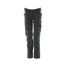 Calças femininas, PEARL, bolsos nos joelhos, calças elásticas