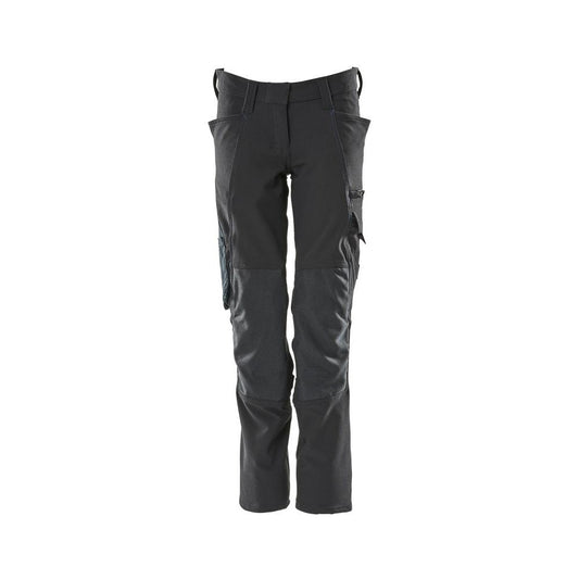 Calças femininas, PEARL, bolsos nos joelhos, calças elásticas