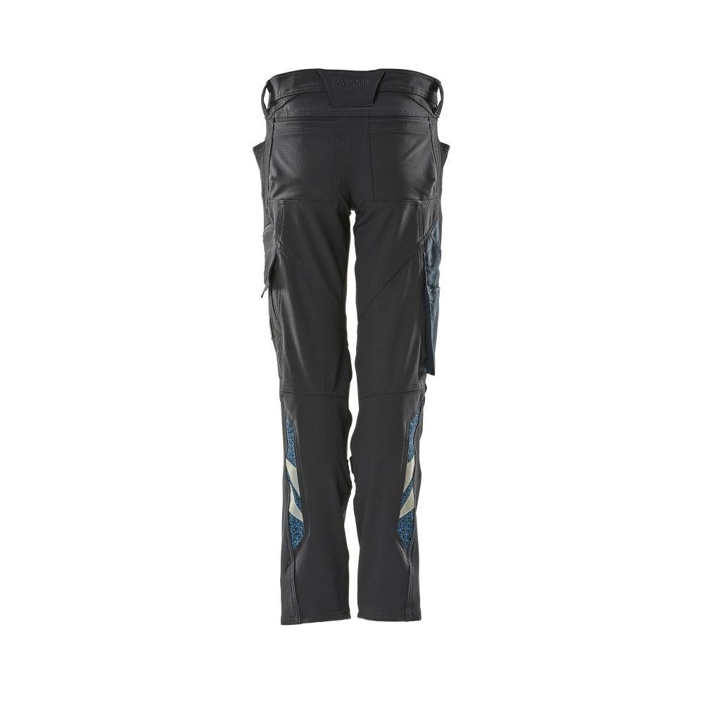 Calças femininas, PEARL, bolsos nos joelhos, calças elásticas