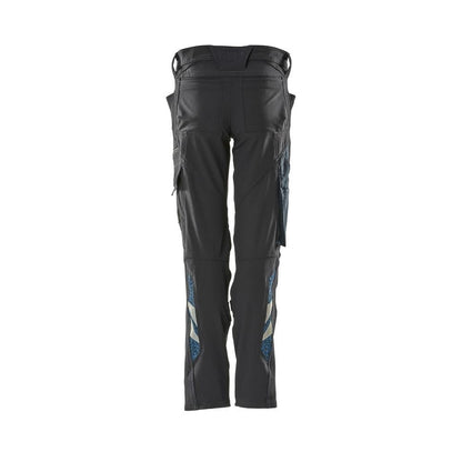 Calças femininas, PEARL, bolsos nos joelhos, calças elásticas