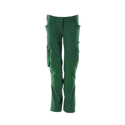 Calças femininas, PEARL, bolsos nos joelhos, calças elásticas