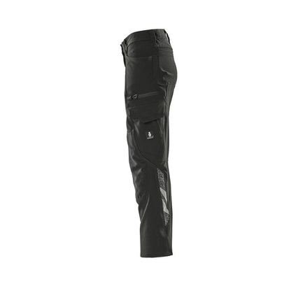 Calças femininas, PEARL, bolsos nos joelhos, calças elásticas