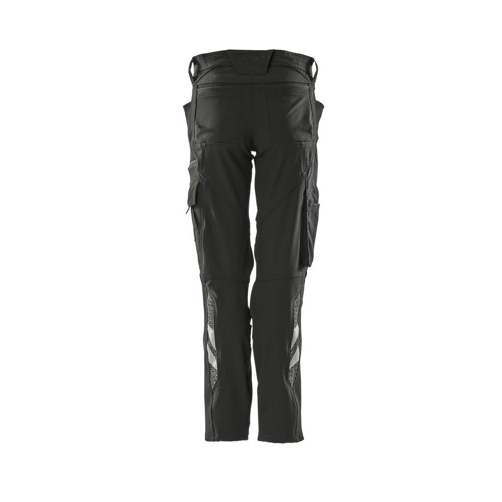 Calças femininas, PEARL, bolsos nos joelhos, calças elásticas