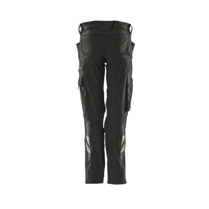 Calças femininas, PEARL, bolsos nos joelhos, calças elásticas