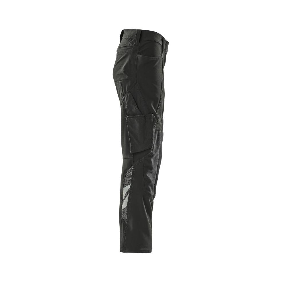 Calças femininas, PEARL, bolsos nos joelhos, calças elásticas