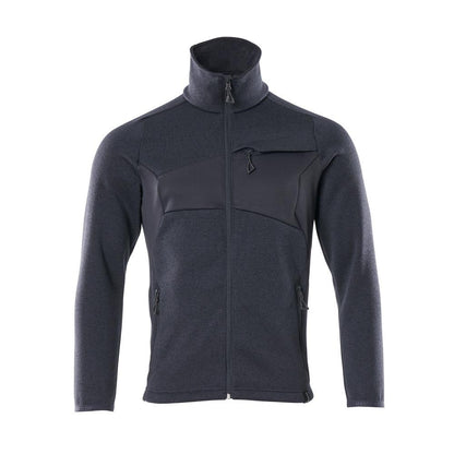 Suéter tricotado com cardigã com zíper