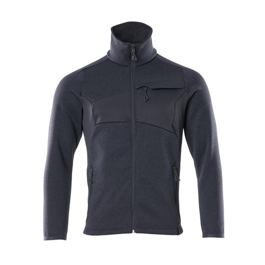 Suéter tricotado com cardigã com zíper