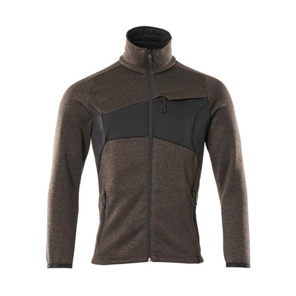 Suéter tricotado com cardigã com zíper