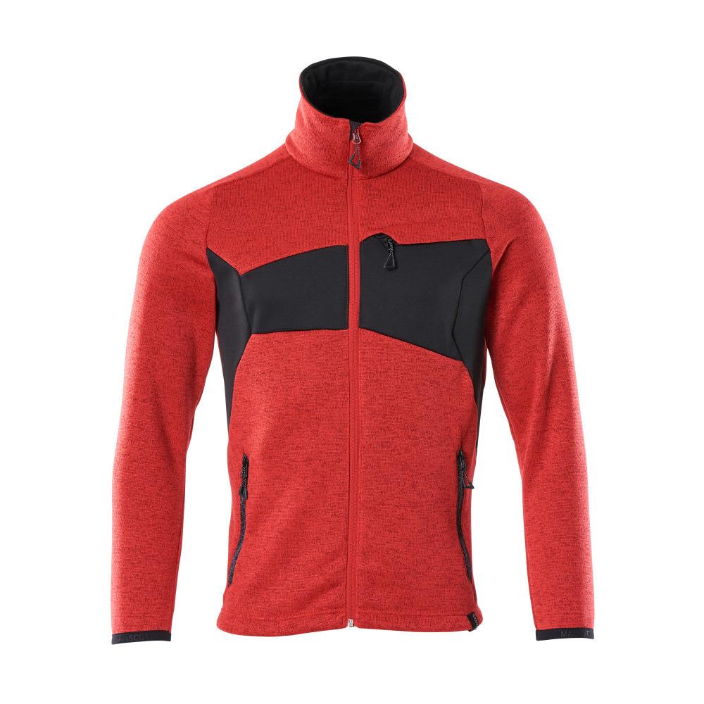 Suéter tricotado com cardigã com zíper