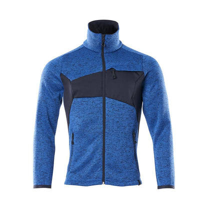 Suéter tricotado com cardigã com zíper