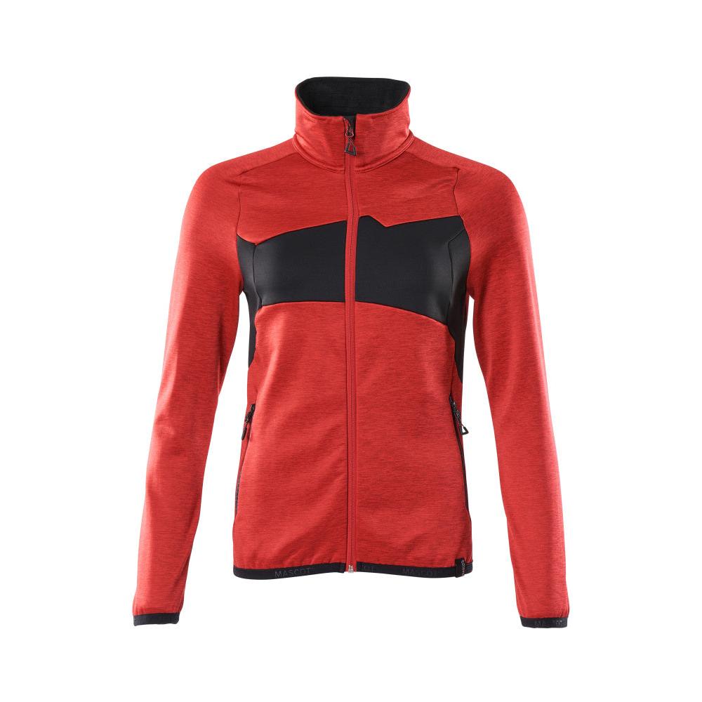 Pulôver de lã com zíper, jaqueta feminina de microfleece