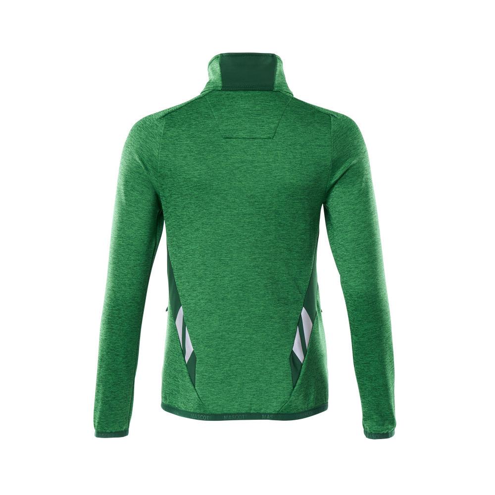 Pulôver de lã com zíper, jaqueta feminina de microfleece
