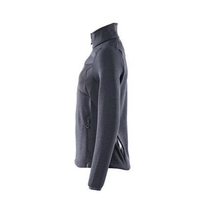 Suéter de malha com zíper, cardigã feminino
