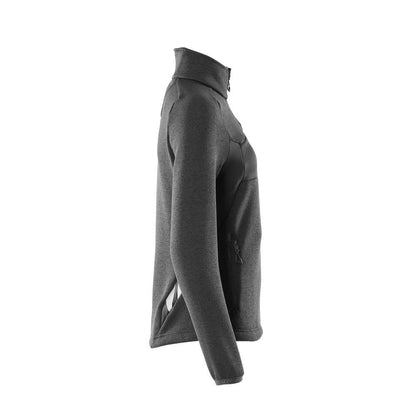 Suéter de malha com zíper, cardigã feminino