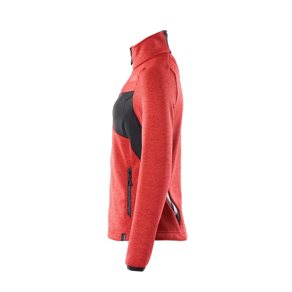 Suéter de malha com zíper, cardigã feminino