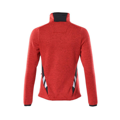 Suéter de malha com zíper, cardigã feminino