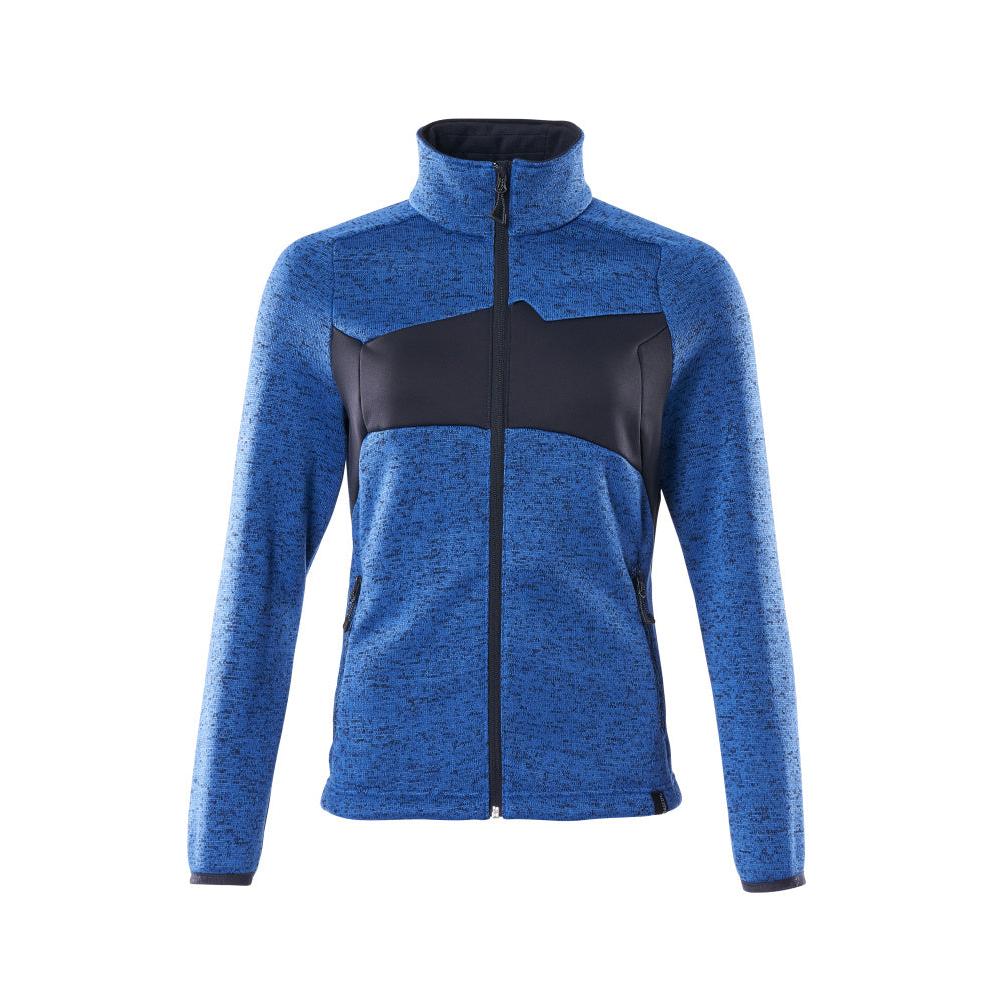 Suéter de malha com zíper, cardigã feminino