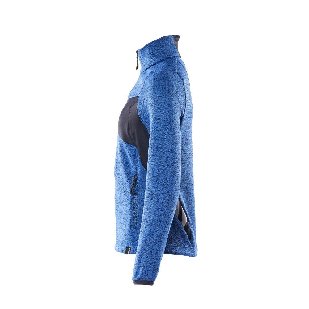 Suéter de malha com zíper, cardigã feminino
