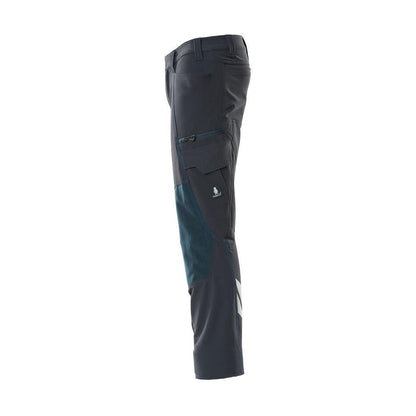 Calças, bolsos nos joelhos, calças ULTIMATE STRETCH, preto-azul