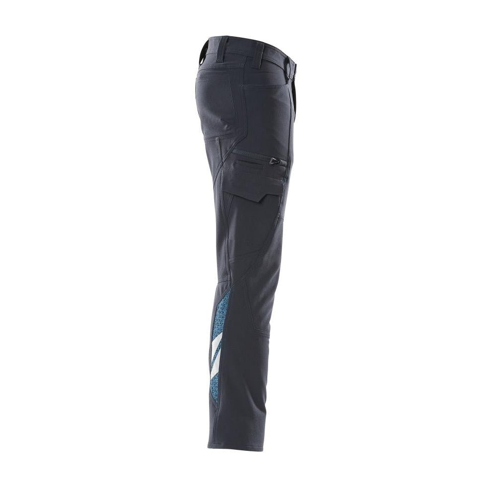 Calças, bolsos nas coxas, calças ULTIMATE STRETCH, preto-azul