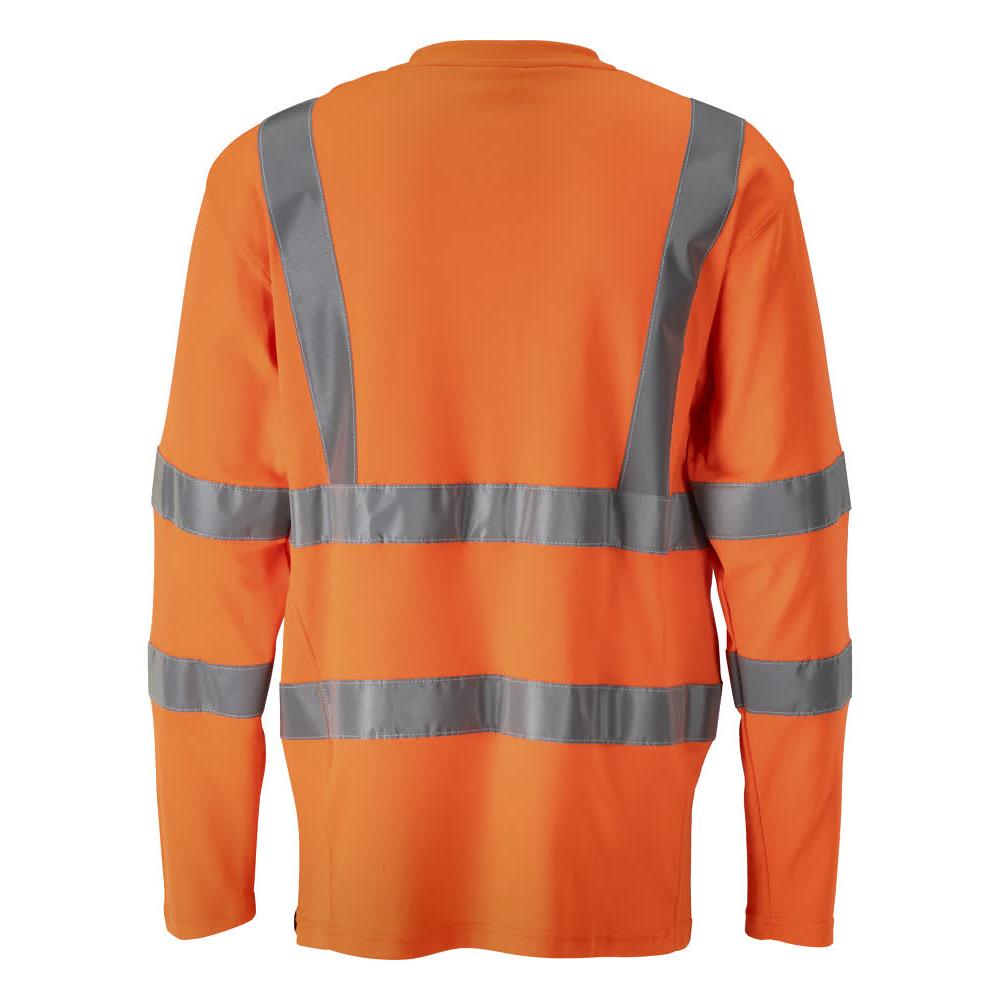 Camiseta, decote em V, camiseta de manga comprida