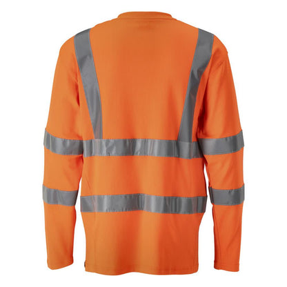 Camiseta, decote em V, camiseta de manga comprida