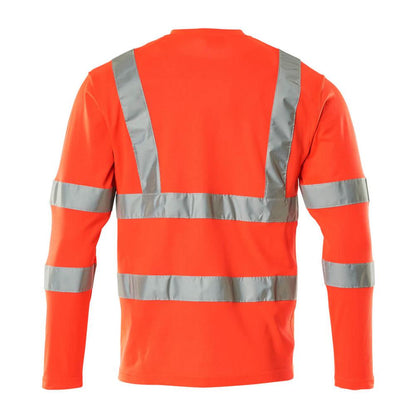 Camiseta, decote em V, camiseta de manga comprida