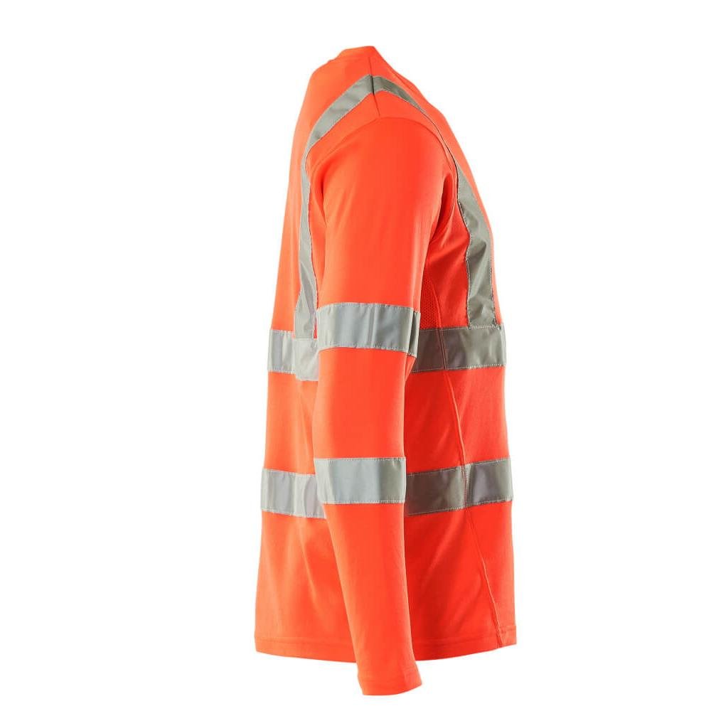 Camiseta, decote em V, camiseta de manga comprida