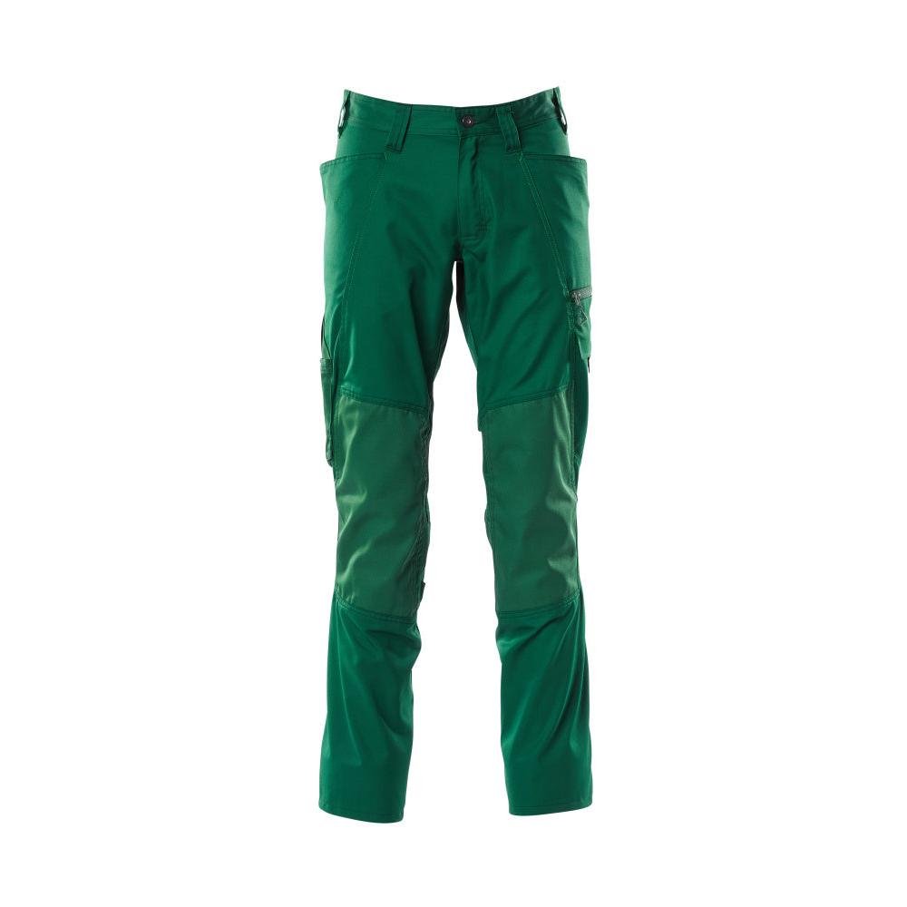 Calça com bolsos nos joelhos, calça extra leve, verde