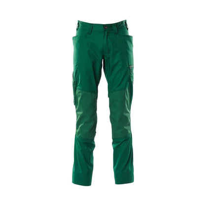 Calça com bolsos nos joelhos, calça extra leve, verde