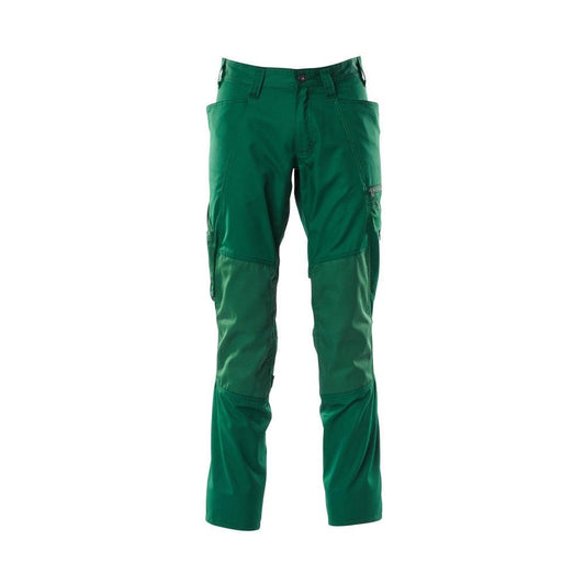 Calça com bolsos nos joelhos, calça extra leve, verde