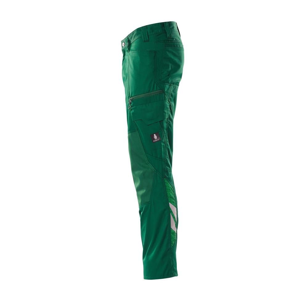 Calça com bolsos nos joelhos, calça extra leve, verde