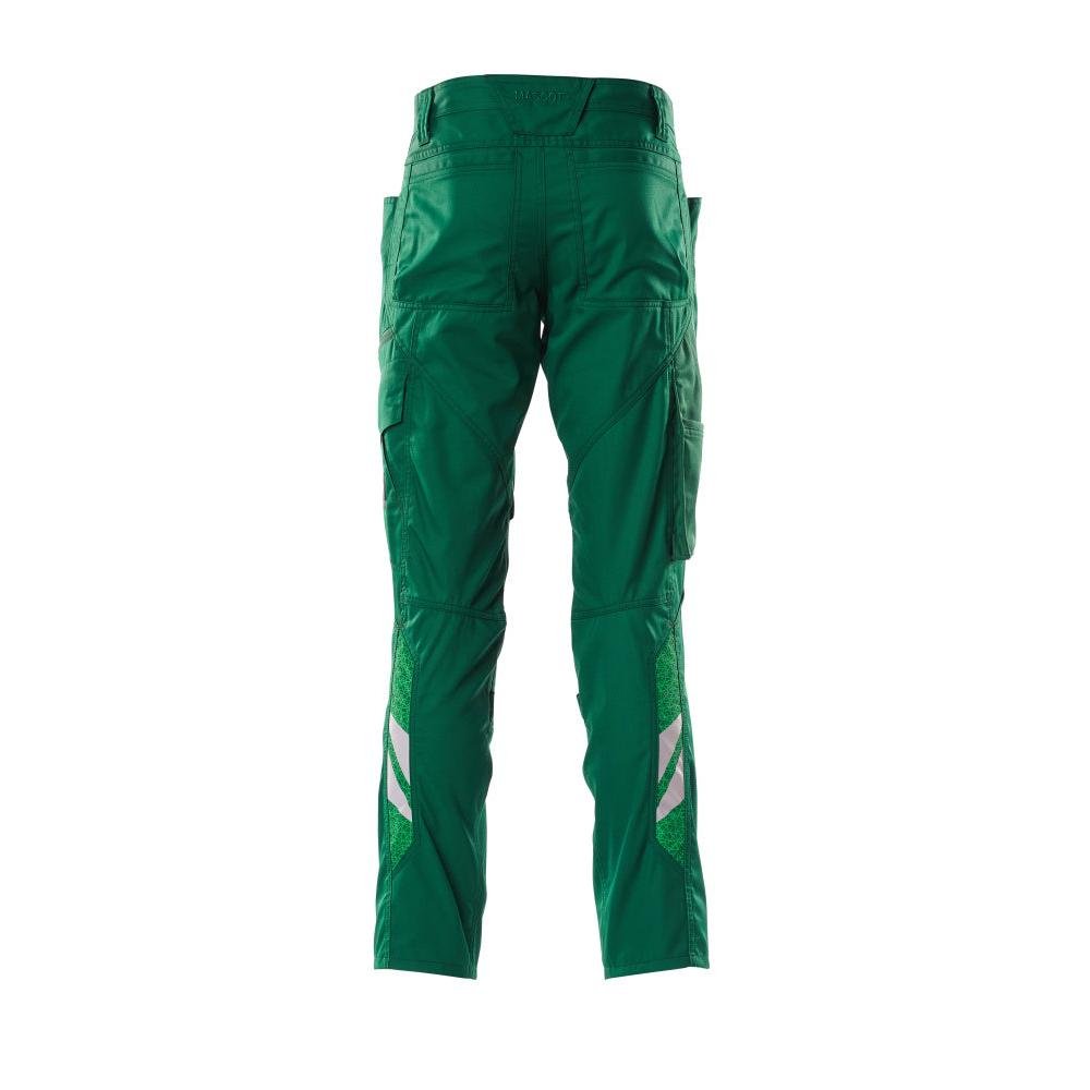 Calça com bolsos nos joelhos, calça extra leve, verde