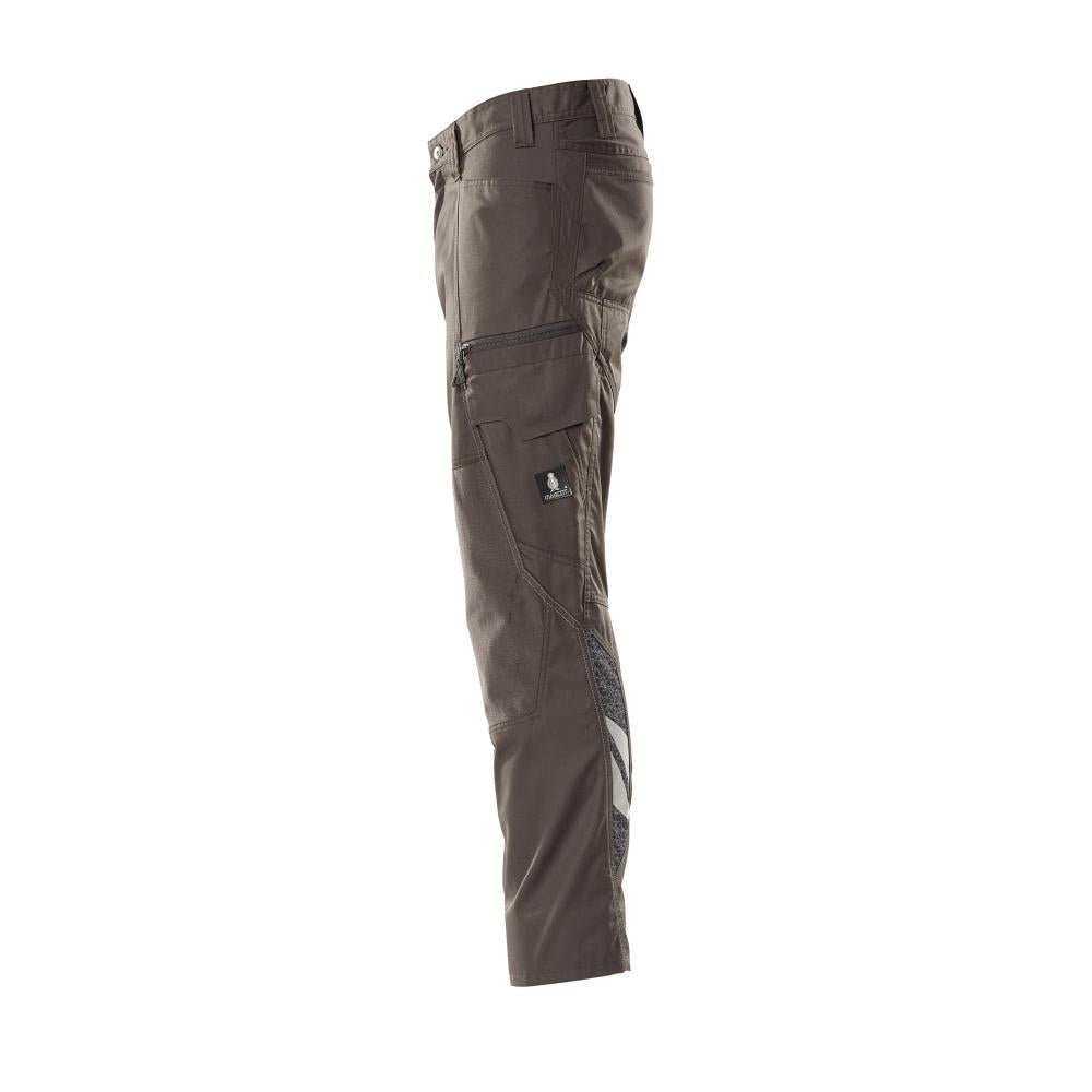 Calças com bolsos nos joelhos, calças extra leves, antracite escuro