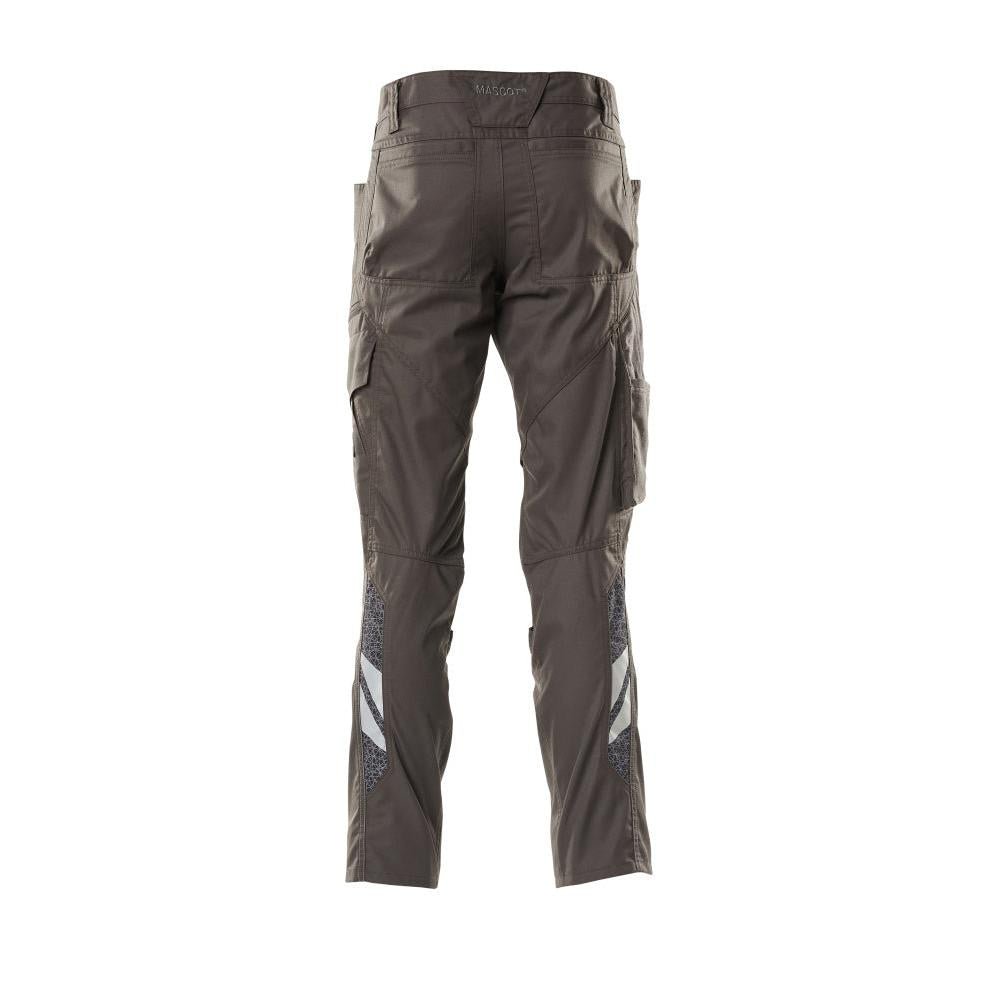 Calças com bolsos nos joelhos, calças extra leves, antracite escuro