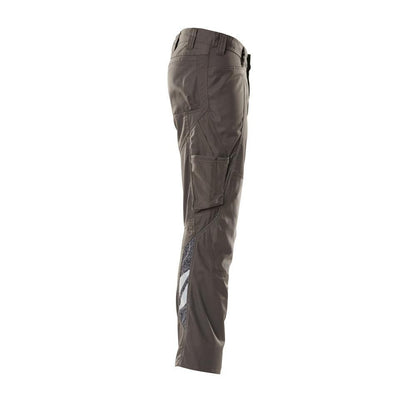 Calças com bolsos nos joelhos, calças extra leves, antracite escuro