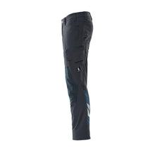 Calças, bolsos nos joelhos, calças ULTIMATE STRETCH, preto-azul