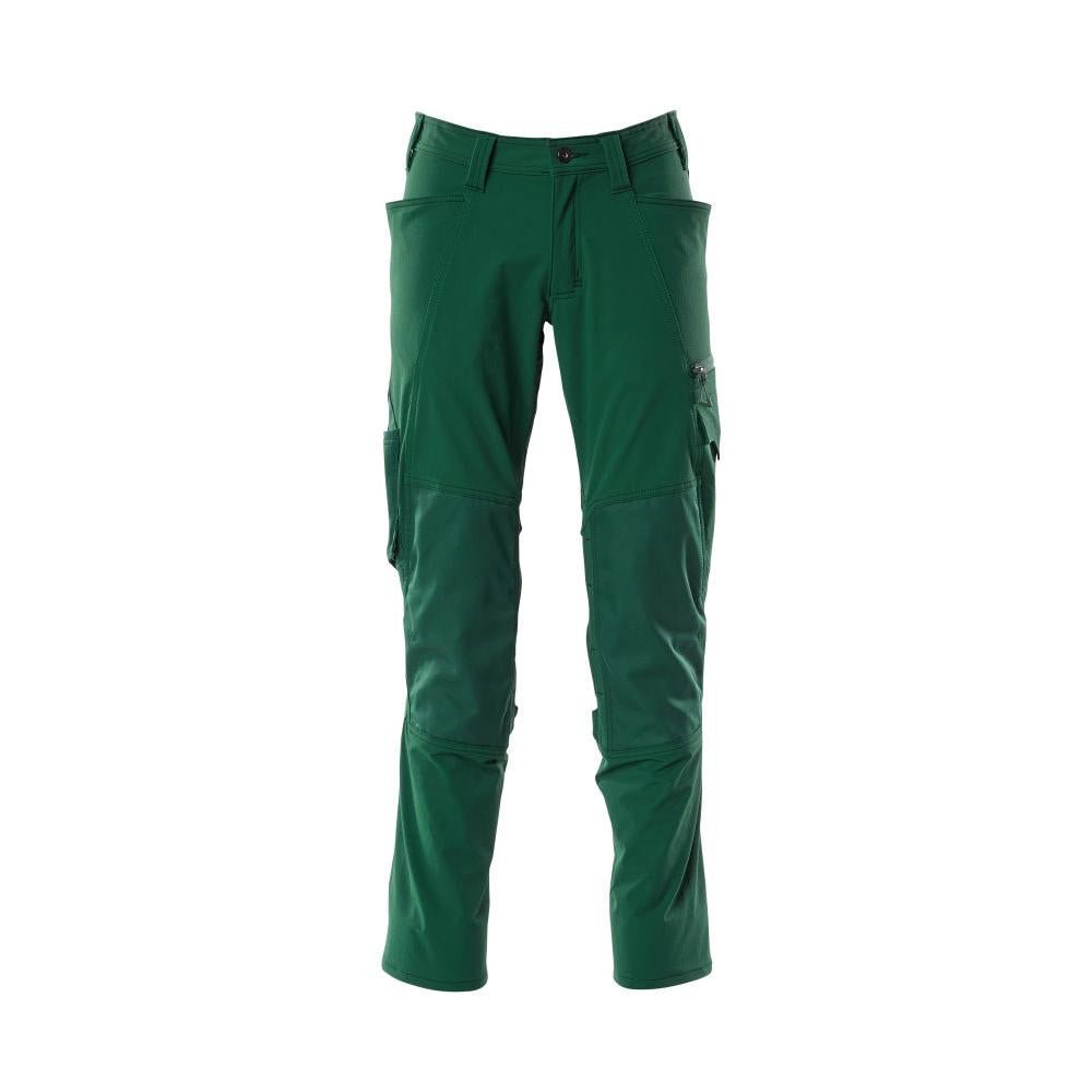 Calças, bolsos nos joelhos, calças ULTIMATE STRETCH, verdes