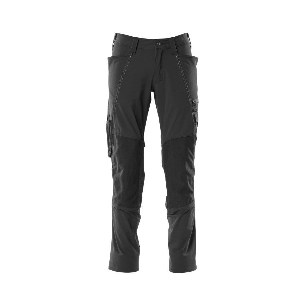Calças, bolsos nos joelhos, calças ULTIMATE STRETCH, pretas