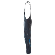 Macacão, bolsos nos joelhos, inserções elásticas Macacão, preto-azul