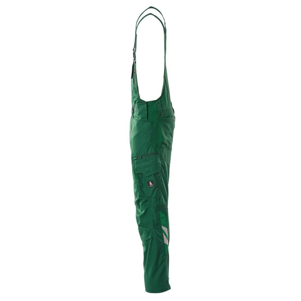 Macacão, bolsos nos joelhos, inserções elásticas Macacão, verde