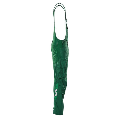 Macacão, bolsos nos joelhos, inserções elásticas Macacão, verde