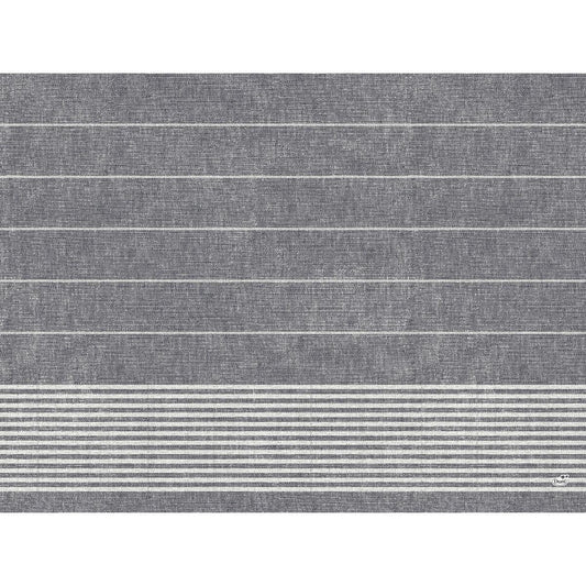 Das Papier-Tischset 30x40 cm in Dunkelgrau von Duni GmbH überzeugt mit weißem Liniendekor und dichterem Linienmuster am unteren Rand - ideal für Events, Feiern und Restaurants. Packung mit 250 Stück.