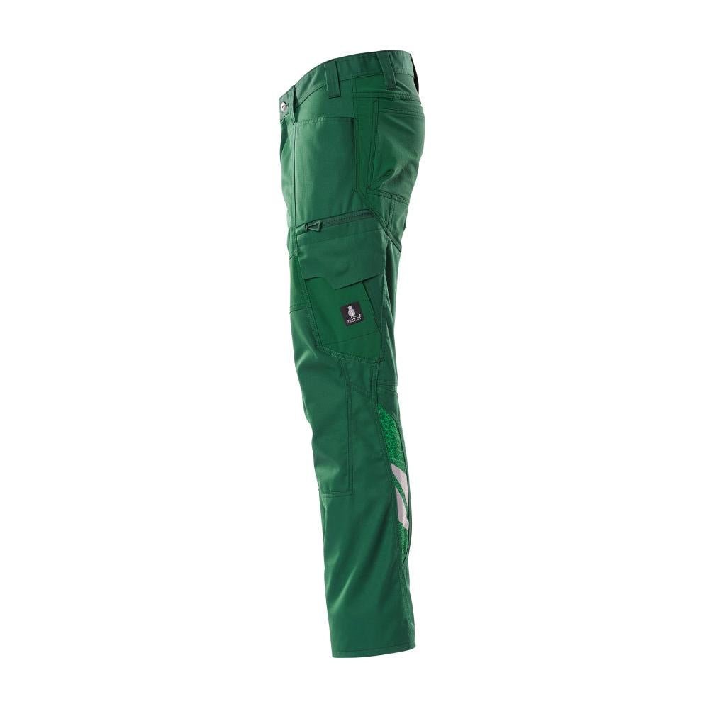 Calças, bolsos nas coxas, calças com inserções elásticas, verde