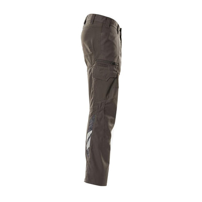 Calças, bolsos nas coxas, calças com inserções elásticas, antracite escuro
