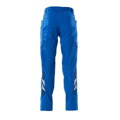 Calças, bolsos nas coxas, calças com inserções elásticas, azul celeste